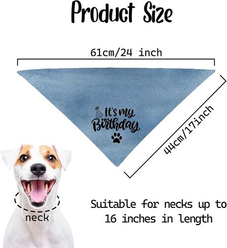 Dog Birthday Bandana Decorations Outfit It's My Birthday Pet Dog Pink Bandana Scarf Birthday Party Decorations Supplies Gifts for Dogs in Saudi Arabia