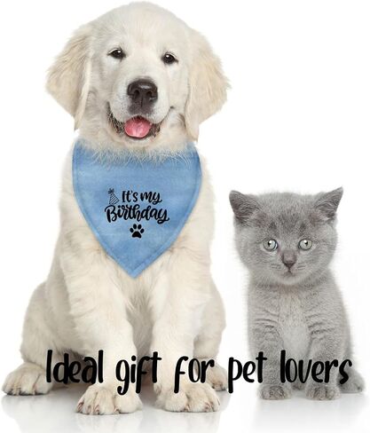 Dog Birthday Bandana Decorations Outfit It's My Birthday Pet Dog Pink Bandana Scarf Birthday Party Decorations Supplies Gifts for Dogs in Saudi Arabia