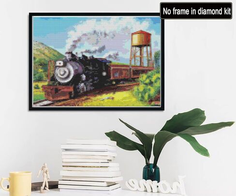 REOFREY DIY Diamond Art Painting مجموعات للبالغين الحمام ، المناظر الطبيعية للفن الماس الكامل تدريبات جولة راينستون الماس الإكسسوارات ، التطريز على غرزة الحرف (35x35 سم/ 14x14 بوصة) in Kuwait