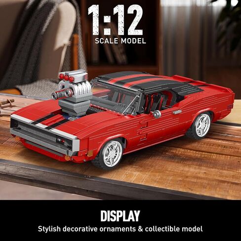 Mould King 10114 Classic Cars Building Kits, MOC Vintage Car Model Building Blocks Set, Gift for Kids Age 8+/Adult Collections Enthusiasts(1308+ Pieces, Static Version) in Saudi Arabia