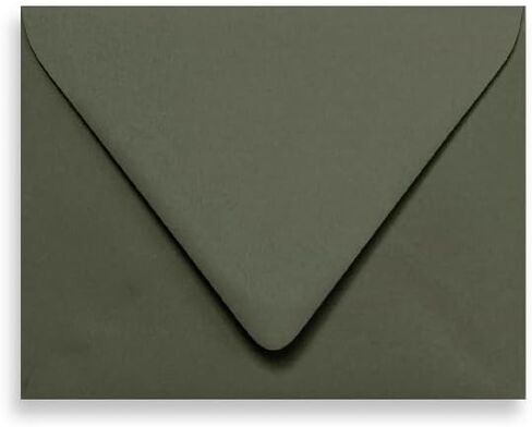 Forest A7 Euro Curved Flap Matte Invitation Envelopes - Pack of 50 in Kuwait