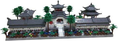 Architecture Chinese Style of Suzhou Garden,Set 1 Front Courtyard, Micro Block,Classical Famous Building Block Set,4222 PCS for Adults and Teens in Saudi Arabia