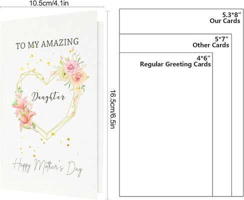 Mothers Day Gift For Daughter, To My Amazing Daughter - Mothers Day Card For Daughter, Best Mothers Day Gift For Daughter From Mom, Dad, Daughter Mothers Day Gift, First Mothers Day Gifts For Daughter in Saudi Arabia