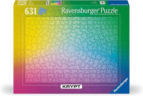 Ravensburger Krypt Gradient 631 Piece Challenge Jigsaw Puzzle for Adults - 12000146 - Handcrafted Tooling, Made in Germany, Every Piece Fits Together Perfectly in Saudi Arabia