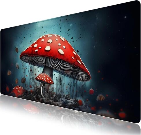 Colorful Flowers Desk Matt for Desktop, Mouse Pad Mat, Desk Mat for Keyboard and Mouse, XXL Large Mouse Pad for Desk, Anti-Slip Big Mousepad with Stitched Edges, Mouse Mat for Computer Laptop Women in Saudi Arabia