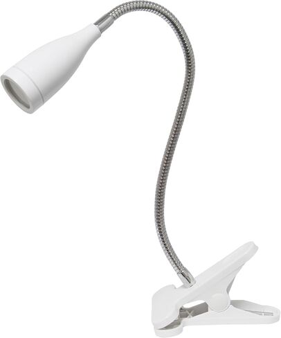 تصميمات بسيطة LD1098-WHT 17.25 "Ultra-Slim Gozoseneck LED مصباح مكتب الضوء ، للمكتب ، غرفة النوم ، غرفة المعيشة ، أبيض in Kuwait