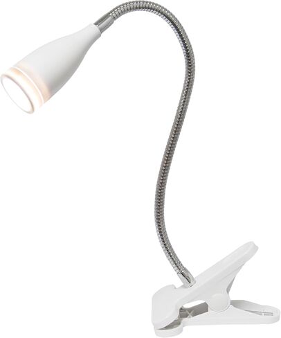 تصميمات بسيطة LD1098-WHT 17.25 "Ultra-Slim Gozoseneck LED مصباح مكتب الضوء ، للمكتب ، غرفة النوم ، غرفة المعيشة ، أبيض in Kuwait