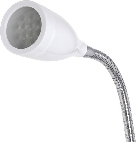 تصميمات بسيطة LD1098-WHT 17.25 "Ultra-Slim Gozoseneck LED مصباح مكتب الضوء ، للمكتب ، غرفة النوم ، غرفة المعيشة ، أبيض in Kuwait