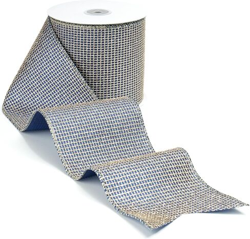 Moss Green and Gold Ribbon Wired 4 "× 10 ياردة خضراء مع شريط شمبانيا Gold Glitit in Kuwait