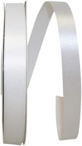 Reliant Ribbon Satin Supreme Ribbon, 1-7/8 Inch X 100 Yards, White in Saudi Arabia