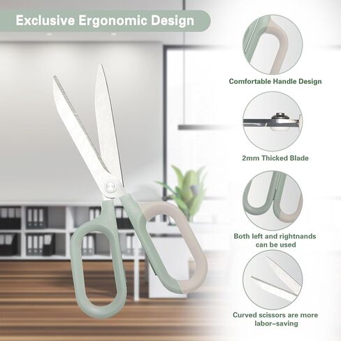 مقص المكاتب البيضاء مع مقابض القفز المريح ، مقص لطيف ، مقص حافل للحرف اليدوية للفن DIY ، الخياطة ، النسيج ، الطالب ، المعلم ، واستخدام المنزل (7 "، أبيض -1pack) in Saudi Arabia