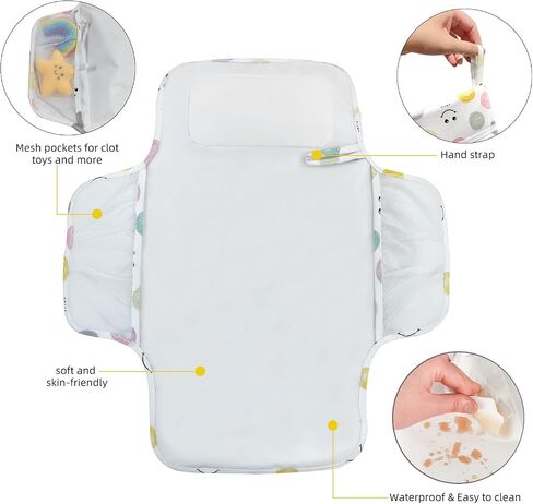 Potable Waterproof Diaper Baby Changing Pad, Double-Sided Infant Travel Foldable Changing Mat On The Go Changing Pad for Baby Newborn in Kuwait