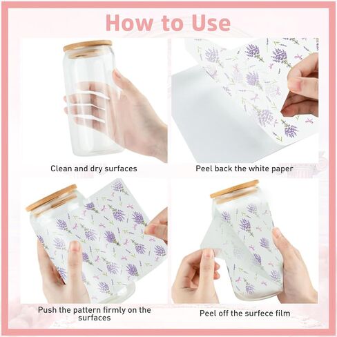 زهرة UV DTF Cup Wraps - 10 ورقة من الأزهار الأشعة فوق البنفسجية DTF نقل ملصقات نقل الأزهار البرية UVDTF للكأس للزجاج ، عباد الشمس Daisy مقاوم للماء ، حرفة DIY in Saudi Arabia