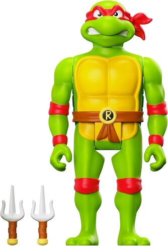 Super7 Teenage Mutant Ninja Turtles Sewer Surfer Michelangelo - 3.75" TMNT Action Figure with Accessories Classic Cartoon Collectibles and Retro Toys in Saudi Arabia