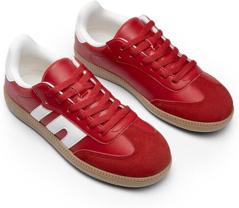 DREAM PAIRS Women's Tennis Sneakers Walking Nia Flat Low-Top Casual Lace-Up Comfortable Fashion Sneakers Shoes. in Saudi Arabia