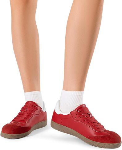 DREAM PAIRS Women's Tennis Sneakers Walking Nia Flat Low-Top Casual Lace-Up Comfortable Fashion Sneakers Shoes. in Saudi Arabia