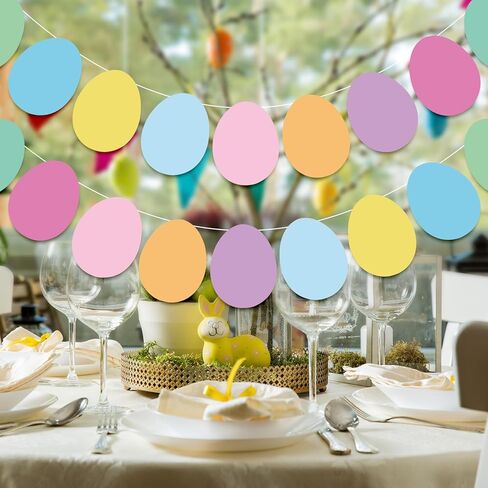 Whaline 54Pcs Easter Bunny Cutouts Colorful Rabbit Shape Paper Cutting with 100Pcs Glue Points Spring Assorted Bulletin Board Decor for DIY Craft Art School Home Party Favor in Saudi Arabia