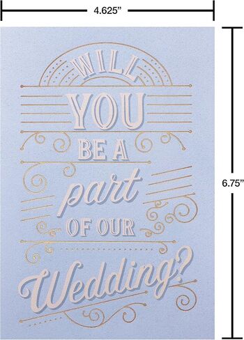 American Greetings Blank Will You Be My Bridesmaid Cards, Red Heart (8-Count) in Kuwait