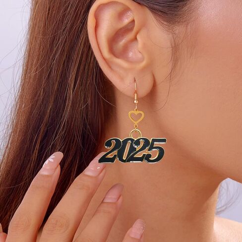 Xeahung 10 Pcs Alloy Year Charms 2025 Graduation Pendant 2025 Graduation Charms for Bracelets Graduation Tassel Earrings Keychain Jewelry Making Accessory DIY Crafting Wedding Decor in Kuwait