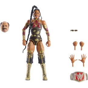 Mattel WWE Elite Collection Action Figure و Accessories ، Premium Live Event Bianca Belair Set ، WrestleMania with Howard Finkel Build-a-Figure Parts