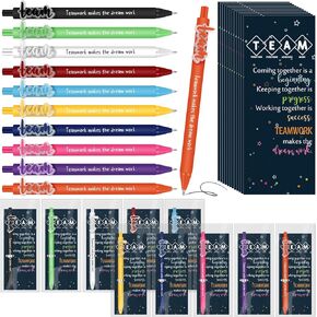 Geyoga 20 Sets Team Pens Appreciation Gifts Bulk Patient Access Week Gifts Team Building Appreciation Presents with Cards for Volunteer Coworker Teacher Staff Office Group Members