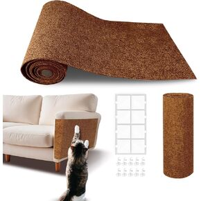 حامي الأثاث Cat Scratch Furniture ، حصيرة خدش Cat Cat Thermable Thermbling ، رف شجرة Cat Diy ومخالب واقي الحصيرة الخدش من الأريكة ، الجدار ، الأبواب (78.7 "x15.8" رمادي فاتح)
