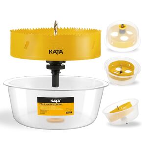 KATA 6-1/4 Inch (159 mm) Bi-Metal Hole Saw for Recessed Lights Can Lights, 6.25inch Hole Saw with Dust Bowl for Recessed Lights, Hole Saw for Wood, Drywall and Ceiling Tile