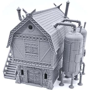 Endertoys The Brewhouse بواسطة مشهد قابل للطباعة ، مشهد RPG المطبوع ثلاثي الأبعاد وتضاريس Wargame 28 مم مصغرة