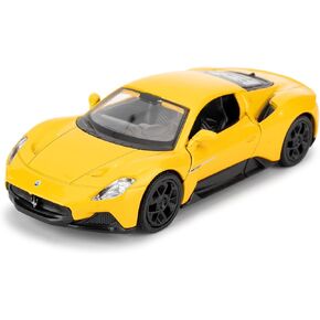 سيارة ألعاب السبائك ، 1/36 Scale Maserati MC20 Diecast Model Car ، سيارة لعبة مع وظيفة التراجع ، ألعاب نموذجية لجمع وتزيين هدايا السيارات للبنين والبنات (أصفر)