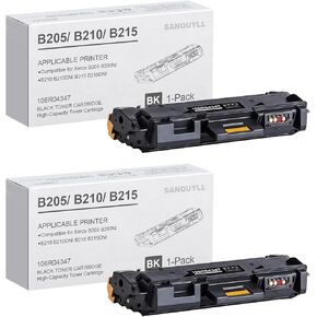 توافق Xerox B205/ B210/ B215 خرطوشة الحبر لخرطوشة الحبر B20 B210 خرطوشة الحبر B215 على 106R04347 خرطوشة الحبر B205NI B210DNI B215DNI (2-pack Black)