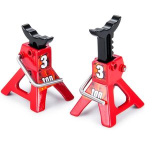 2Pcs RC Jack Stands 3 Ton Adjustable Height Simulation Jack Stands for TRX4-M SCX24 1/18 1/24 Scale RC Crawler Car