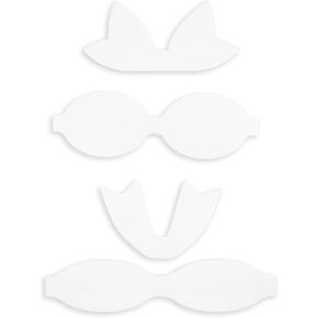 Bow Template for Faux Leather, Fabric, Felt - Plastic Shape Template Set - Bow Templates for Bow Making, DIY & Scrapbooking, Reusable, 2 Pcs