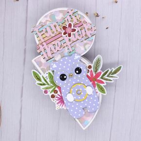 KSCRAFT Cute Mini Album Metal Cutting Dies Stencils for DIY Scrapbooking Decorative Embossing DIY Paper Card