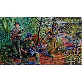 Plastic Figures Mars Figures 32007-1/32 NVA (North Vietnamese Army), Scale Plastic Model kit