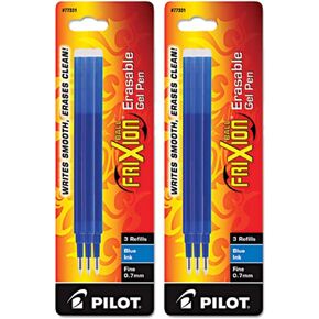 2 عبوات: تجريبي Frixion Gel Ink Pen Dill ، 3 عبوات للأقلام القابلة للمحو ، النقطة الجميلة ، الحبر الأزرق (77331)