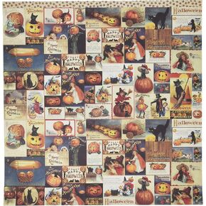 Reminisce Halloween 12 by 12-Inch Double Sided Scrapbook Paper, Fright Night