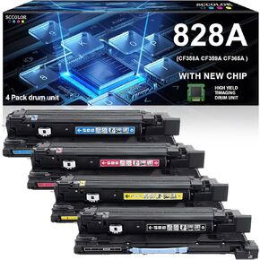 828A Imaging Drum Unit Compatible 828A CF358A CF359A CF365A CF364A Imaging Drum Unit Replacement for Color Enterprise M855 M855dn M880 M880Z Printer