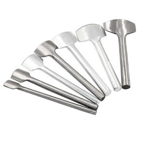 7 PCS CLETTER LEATHER CUTTER ، V Cutter Cutter Better End Punch Cutter Metal Cutter ، Hight Duty Leather Leather Cutter for DIY Wallet Bag Works (10-40mm)