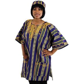 Unisex Kente Dashiki - Kente Pattern 4