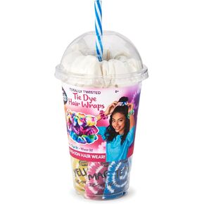 Shimmer 'n Sparkle Totally Twisted Tie Dye Hair Wraps Kit, Fashion Hair Scrunchie Accessories, Ages 8+