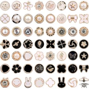 110 Pcs Charms for Socks - Removable Reusable Junk Socks Charms Pins, Brooches and Pins for Women Junk Sock Jewelry Charms, Button Pins for Junk Socks Clothing Shirt Coat Sweaters Shawl Hat