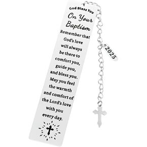 Baptism Gifts for Girl First Communion Gifts for Girls Confirmation Gifts for Teen Girls Religious Christian Graduation Bookmarks for Women Girls Christmas Stocking Stuffers Easter Basket Stuffers