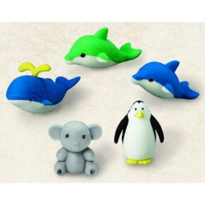 Amscan 393134 Animal 3-D Eraser 1 Pc., Assorted - 1 3/4" x 1"