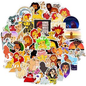 ملصقات Lion King لزجاجات المياه 50 pcs لطيف ، مقاوم للماء ، جمالي ، عصري للمراهقين ، الأولاد والبنات مثالية للدراجات النارية ، الهاتف ، البيانو ، الكمان ، حقيبة ، أجهزة الكمبيوتر المحمولة ، الجيتار ، الدراجات ، والدراجات البخارية.