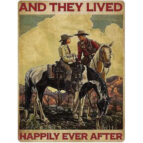 The West Happy Cowboy Couple 500 Piece Wooden Jigsaw Puzzle for Adults - Puzzle for Jigsaw Adults and Kids for Educational Gift Home Decor