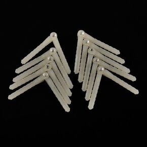 RC Model Airplane Part, 10 pcs RC Model Plane Pin Hinge Diameter 2.5mm / 4.5mm Plastic Pin Hinge Repalcement for RC Airplane Plane Model Fixing Wing Accessories (Color : 10 pcs D45xL68)