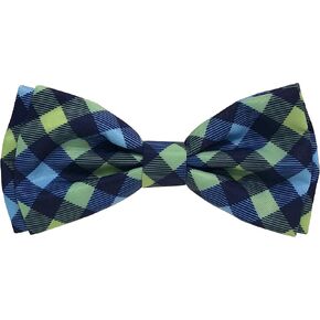 Huxley & Kent Extra-Large Navy Check Bow Tie for Pets - Comfortable & Durable, Fun Bow Ties for Dogs & Cats