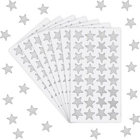 ملصقات Star 1000 حزمة ، أزرق ، نجوم رقائق.
