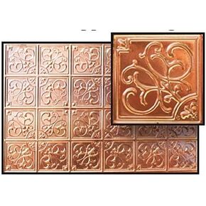 Melody Jane Dollhouse Tin Ceiling Real Copper Miniature 1:12 Scale 9.3/4 x 6.3/4 inches