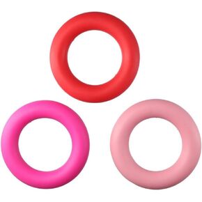 HobbyHub 3pcs 3 ألوان Rubber Books Rings Saver ، منظم البوزة التطريز ، حامل رنين مطاطية لآلة الخياطة